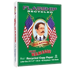 Flagship W.B. Mason Recycled Copy Paper 