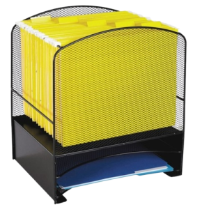 W.B. Mason File Organizer: Safco Steel Mesh Desktop Hanging File