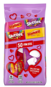 Skittles and Starburst Fun Size Valentine's Day Exchange Candy