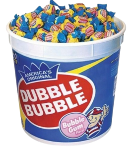 https://www.wbmason.com/pd/TOO16403?ItemDesc=Dubble-Bubble-Bubble-Gum-Original-Pink-300Tub&uom=EA&COID=&srq=q=dubble+bubble&ii=1&wbaqid=80cfdcc1f19a0cb59e3535cb22bd881c Dubble Bubble Bubble Gum, Original Pink